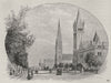 The Scots and Independent Churches, Collins Street. Melbourne. Australia 1890