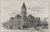 The Town Hall. Melbourne. Australia 1890 old antique vintage print picture