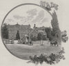 Melbourne Hospital. Melbourne. Australia 1890 old antique print picture