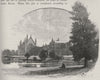 Melbourne University. Melbourne. Australia 1890 old antique print picture
