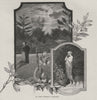 In the Fitzroy Gardens. Melbourne. Australia 1890 old antique print picture