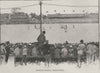 Cricket Match, Melbourne. Melbourne. Australia 1890 old antique print picture