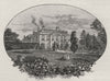 Melbourne Hall, Melbourne, Derbyshire. Lord Melbourne. Australia 1890 print