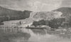 The Pink Terrace, Rotomahana. New Zealand 1890 old antique print picture