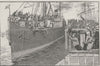 Steamer leaving Brisbane with Miners. Brisbane. Australia 1890 old print
