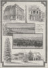 Public Buildings of Brisbane. Brisbane. Australia 1890 old antique print