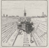 Dry Dock. Brisbane. Australia 1890 old antique vintage print picture