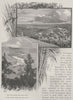 The City from One Tree Hill. River from One Tree Hill. Brisbane. Australia 1890