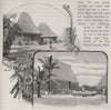Fijian Houses. Fiji 1890 old antique vintage print picture