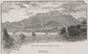 The City, from Kangaroo Point. Hobart. Australia 1890 old antique print