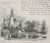 The Franklin Monument, Franklin Square. Hobart. Australia 1890 old print