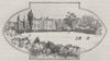 The High School. Hobart. Australia 1890 old antique vintage print picture