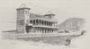 The Grand Stand, Elwick Racecourse. Tasmania. Australia 1890 old antique print