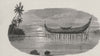 A New Guinea Temple. New Guinea 1890 old antique vintage print picture