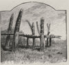 A Heathen Temple. New Guinea 1890 old antique vintage print picture