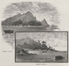 Murray Island; Darnley Island. New Guinea 1890 old antique print picture