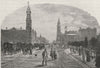 King William Street. Adelaide. Australia 1890 old antique print picture