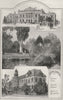 Supreme Court; Botanical Gardens; Museum & Art Gallery. Adelaide. Australia 1890