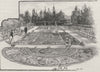 The Rosary, Botanical Gardens. Adelaide. Australia 1890 old antique print