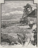 The City, from Black Hill. Ballarat. Australia 1890 old antique print picture