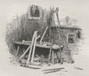 Gold Miners' Tools. Ballarat. Australia 1890 antique vintage print picture