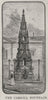 The Cargill Fountain. Dunedin. New Zealand 1890 old antique print picture