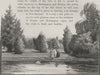The Botanical Gardens. Dunedin. New Zealand 1890 old antique print picture