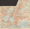 NEW YORK CITY. Manhattan Bronx Brooklyn Staten Is. Newark Jersey City 1904 map