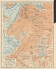 BROOKLYN antique town city plan. New York City. BAEDEKER 1904 old map