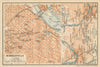 MINNEAPOLIS ST. PAUL antique town city plan. Minnesota. BAEDEKER 1904 old map