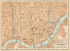 CINCINNATI antique town city plan. Ohio. BAEDEKER 1904 old map chart