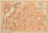DENVER antique town city plan. Colorado. BAEDEKER 1904 old map chart