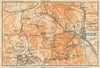 COLORADO SPRINGS environs. Pike's Peak Cripple Creek. BAEDEKER 1904 old map