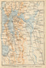 SAN FRANCISCO BAY AREA, California. Oakland Berkeley Monterey 1904 old map