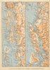 BRITISH COLOMBIA & ALASKA COAST. Vancouver & Queen Charlotte Islands 1904 map