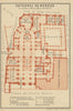 CATHEDRAL/ CATEDRAL DE BURGOS floor plan. Spain España mapa. BAEDEKER 1908