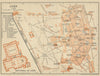 LEON LEÓN town city plan. Cathedral Catedral floor plan. Spain España 1908 map