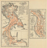 LA CORUÑA & VIGO antique town city ciudad plans. Spain España mapa 1908