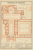 CATHEDRAL OF /  CATEDRAL DE SANTIAGO floor plan. Spain España mapa 1908