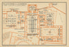 PALACIO ARABE DE LA ALHAMBRA floor plan. Granada. Spain España mapa 1908