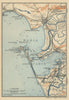 BAHIA DE CADIZ. Puerto de Sta Maria. San Fernando. Cádiz Spain España 1908 map