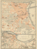TANGIER TÁNGER antique town city plan & environs. Morocco carte 1908 old map