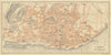 LISBON LISBOA antique town city plano de la cidade. Portugal mapa 1908 old