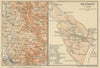 Bussaco Palace Hotel & environs. Serra do Buçaco. Coimbra. Portugal 1908 map