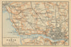 PORTO/OPORTO CIRCUMVISINHANÇAS environs Rio Douro Matosinhos. Portugal 1908 map