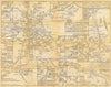 'Dublin United Tramways' track layout in 1908. Railways, roads. GILLHAM 1981 map