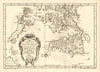 'Isles Philippines 2e feuille'. Visayas Mindanao Palawan. BELLIN 1758 old map