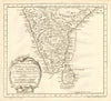 'Suite de l'Inde en deçà du Gange' South India Sri Lanka Ceylon. BELLIN 1758 map