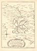 'Lac de Mexique et de ses Environs'. Mexico City & Lake Texcoco. BELLIN 1758 map