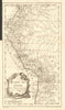 'Carte du Pérou'. Peru Ecuador Colombia Chile Bolovia. BELLIN 1758 old map